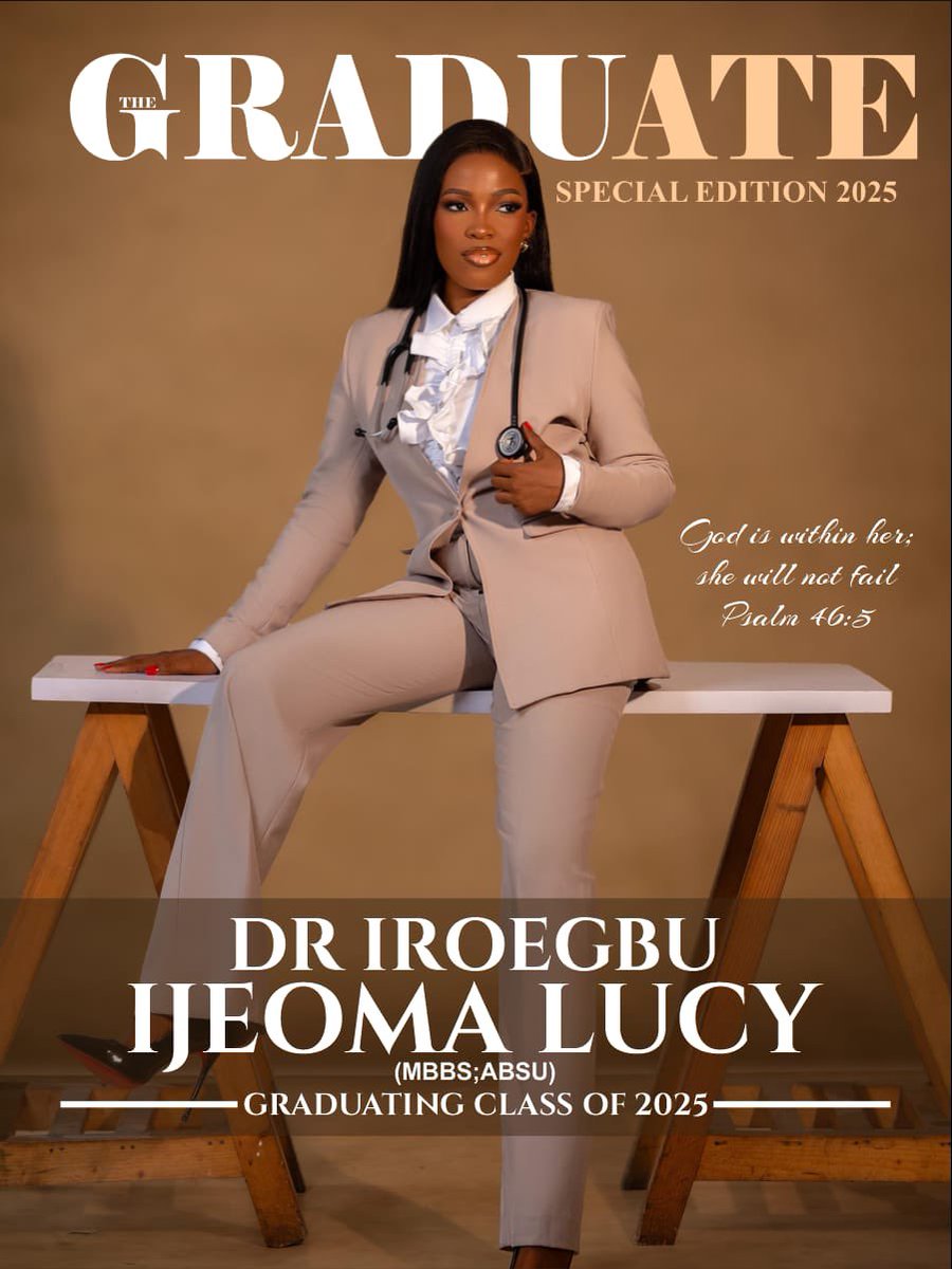 _lucikela's tweet image. Not just a dream anymore, it’s a reality. Reintroducing: Dr. Ijeoma Lucy Iroegbu (MBBS; ABSU) Super grateful to God almighty for making this possible,my family and friends for their supports…We made it❤️🎓🎓
#Doctor #MBBS