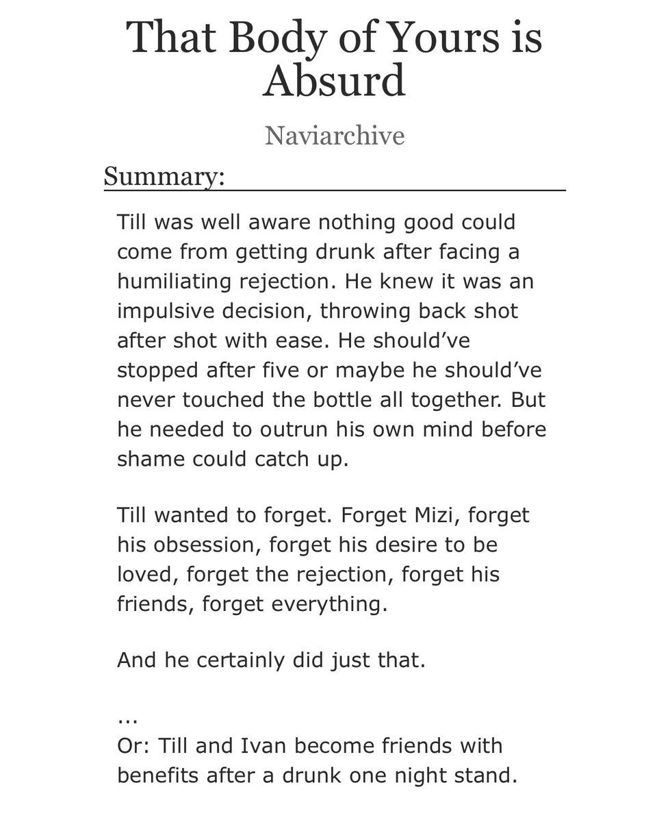 Naviarch1ve's tweet image. Just posted the first chapter of my ivantill fwb au!!! Hope you guys enjoy it after the Alnst drop today :)) archiveofourown.org/works/67142695
