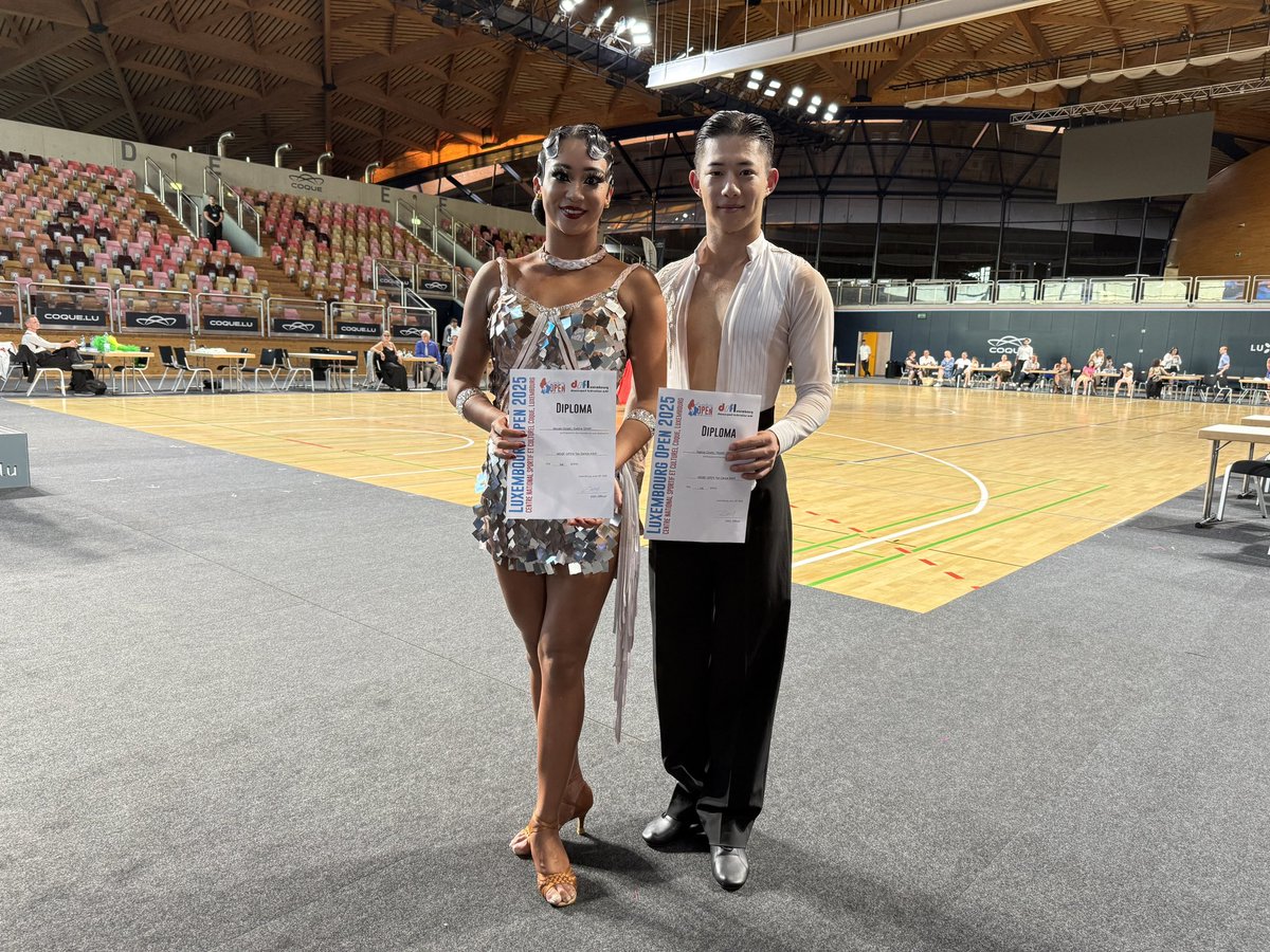 大西兄妹として最後の大会が終わりました。 WDSF10ダンスオープンで