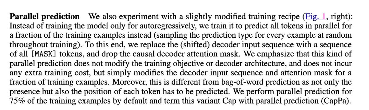 Vaishnavh Nagarajan (@_vaishnavh) on Twitter photo <a href="/giffmana/">Lucas Beyer (bl16)</a> I was about to add that the first instance of dummy token based multi-token approach was in this paper that called it "parallel prediction" until I just noticed the author list! way ahead of its time!
arxiv.org/abs/2306.07915 <a href="/giffmana/">Lucas Beyer (bl16)</a> I was about to add that the first instance of dummy token based multi-token approach was in this paper that called it "parallel prediction" until I just noticed the author list! way ahead of its time!
arxiv.org/abs/2306.07915