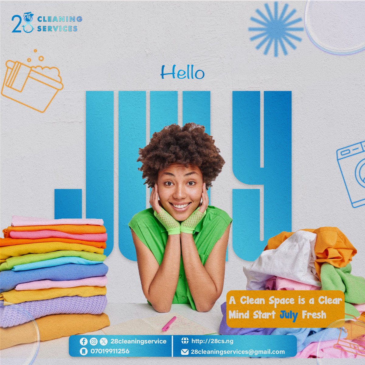 28Cleaning's tweet photo. Let’s make this month fresh, sparkling, and stress-free  one clean space at a time! 

📞 Need help with your home or office cleaning?

We’re just one call away. Let’s keep it clean, the 28 Way! 

#HappyNewMonth #kano #JulyFreshStart #kanomua
 #OkayMotorsCarLoanDeal https://t.co/9b1uQJb5cp