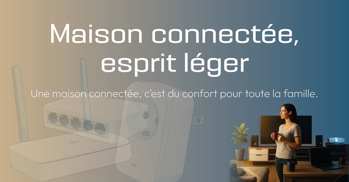 🏠 Maison connectée, esprit léger
Envie de confort, de sécurité et de praticité au quotidien ?
Découvrez notre sélection pour équiper votre maison avec le meilleur de la tech connectée.
📲 Une maison intelligente, c’est du confort pour toute la famille !
🔗