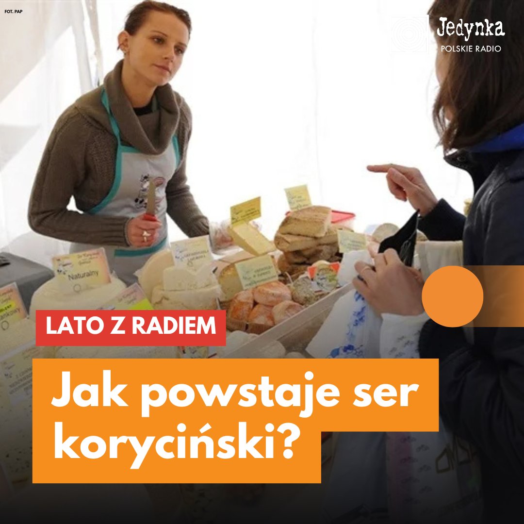 🔸Ser koryciński, z chronionym oznaczeniem geograficznym, to tradycyjny polski ser, o delikatnym słonawym smaku, z wyraźnym aromatem świeżego mleka 🔎
➡️ Rozmowa w #LatoZRadiem dostępna na naszej stronie: jedynka.polskieradio.pl/artykul/3545134