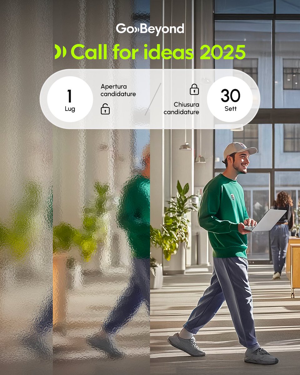 CarterBensonHH's tweet photo. Partecipa anche tu alla nona edizione di CALL FOR IDEAS di GOBEYOND, la piattaforma di innovazione lanciata da Sisal. Anche quest’anno, noi di Carter &amp; Benson saremo al fianco delle 6 startup finaliste con un percorso di mentorship, insieme a una rete solida di partner.
#GoBeyond https://t.co/kaoSZsfCFZ