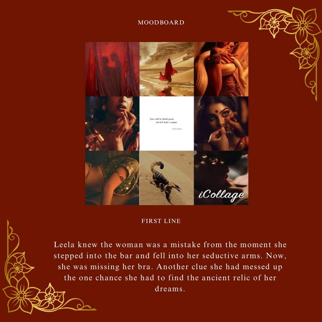 menakawrites_'s tweet image. My moodboard and first line >> my favourite quote
❤️🔥 high heat
🏜️ desert setting
⚔️ magic weapons made of gods
🧠 Mental health rep, PMDD
🖤 shadow magic from animals
🦂 poison and magic
💕enemies to lovers and lovers to enemies