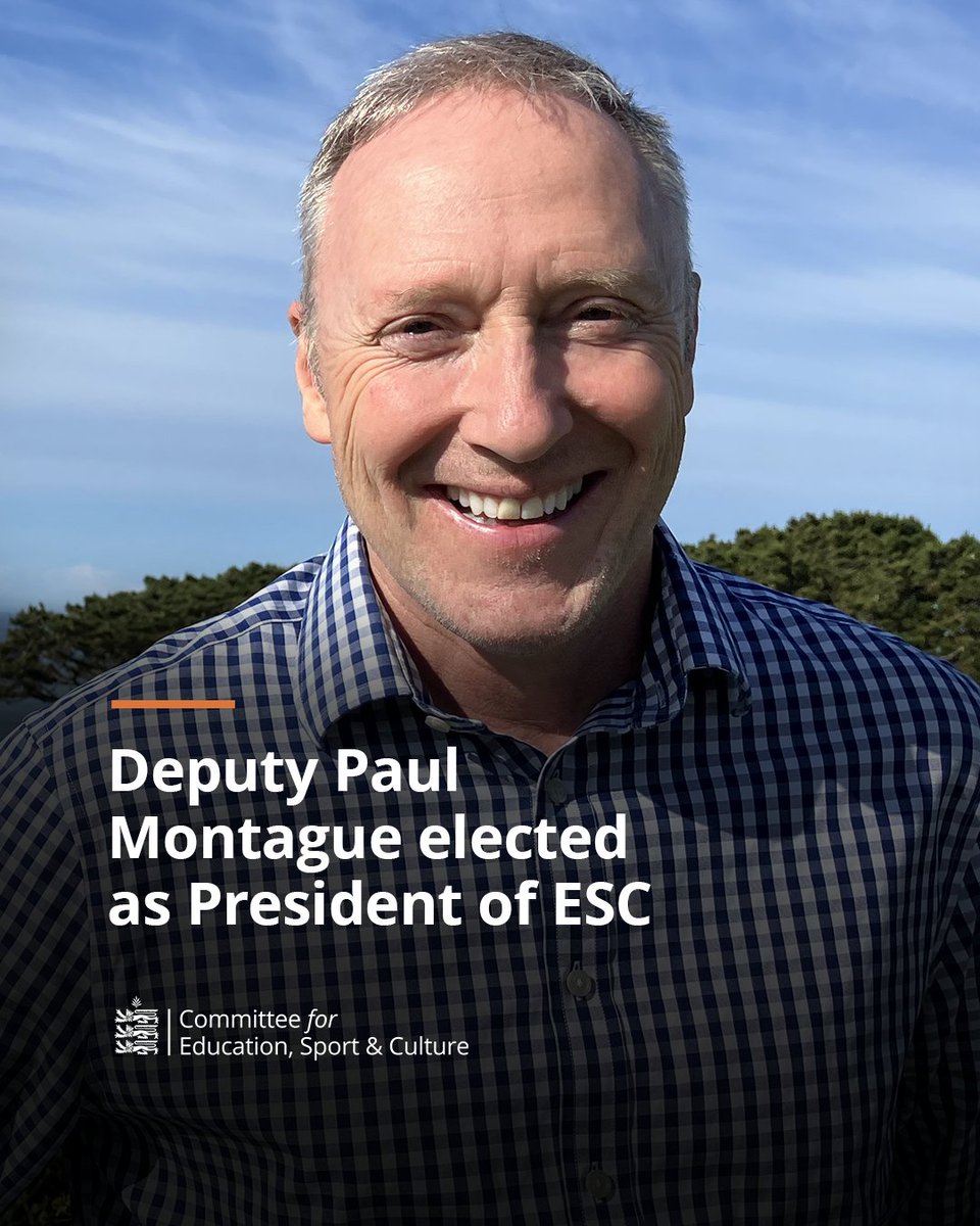 Deputy Paul Montague has been elected as the new President of the Committee for Education, Sport &amp; Culture.

For further updates and information, visit the new States Parliamentary website at parliament.gg.