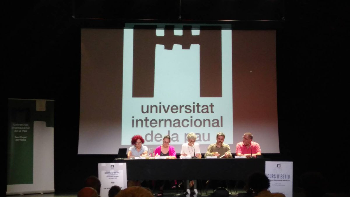 💫 Ahir vam inaugurar el 40è Curs d'Estiu de la Universitat internacional de la Pau, que enguany reflexiona sobre el Nou (Des)ordre mundial