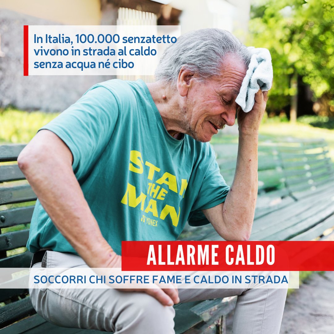 Quest’anno il caldo è arrivato molto presto e abbiamo dovuto raddoppiare il sostegno in strada. Aiutaci a preparare migliaia di kit contro il caldo contenenti acqua fresca, cambi di biancheria, salviette rinfrescanti e spray antizanzare. Dona ora dona.progettoarca.org/caldo25/~mia-d…