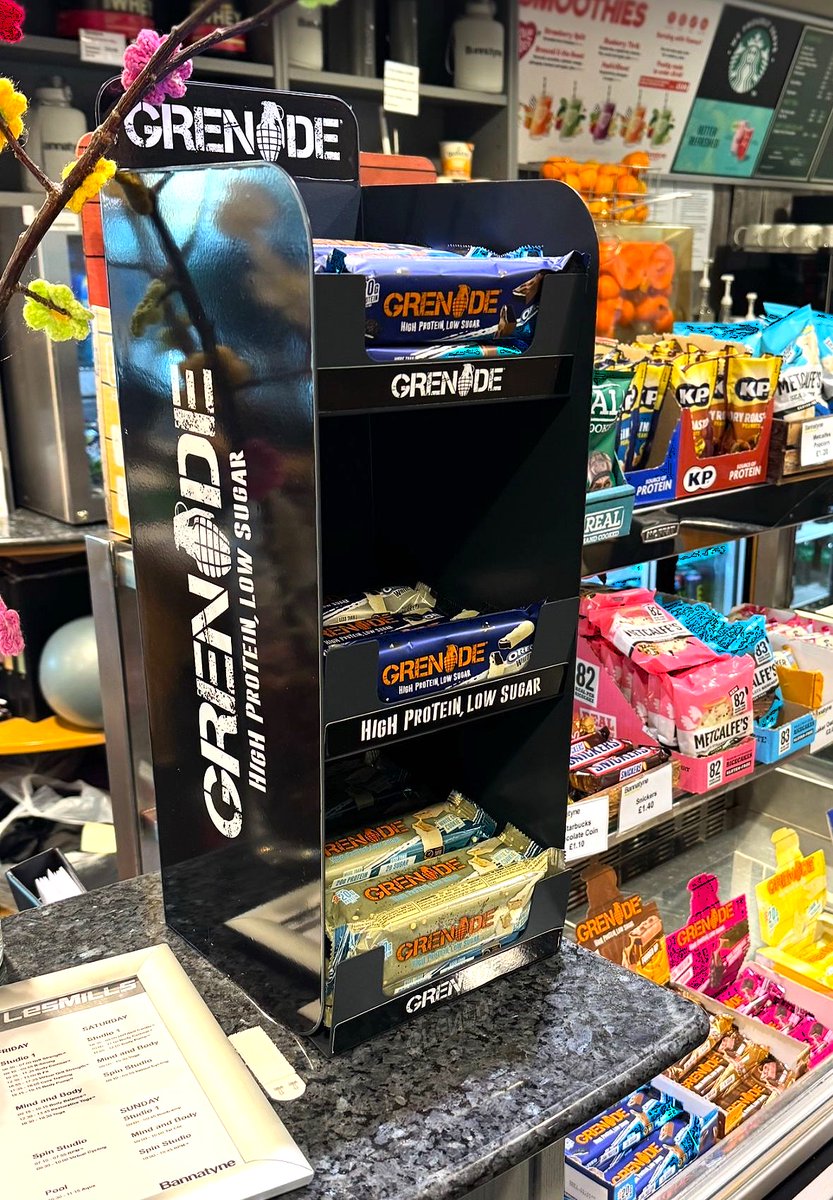 threepointpos's tweet image. As part of our ongoing relationship with @grenadeofficial we were asked to design a premium countertop unit for use within the retail space in The Bannatyne Group Gyms 🚀
 
Read all about it here 👉 lnkd.in/efri-3ai 
 
info@threepd.co.uk

#Grenade #Bannantyne #CDU #POS