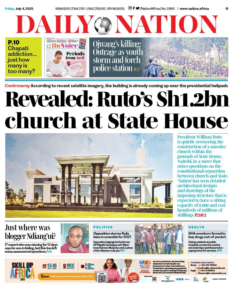 LOL...

How is this boiling over? Enough rage to feed the RAGE SQUAD? 

You know the truth? Hakuna church that is being built in the State House. The only church I have seen in the State House is a mabati structure. 

Not every proposal by everyone in Kenya is implemented.

Rage