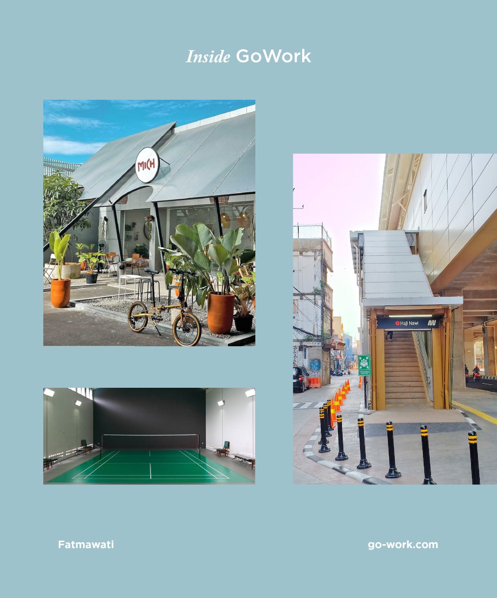 Siapa bisa nolak kerja di coworking space sekeren ini, hanya selangkah dari Stasiun MRT Haji Nawi? Namanya, GoWork Fatmawati

Lokasinya strategis, ambiencenya bikin mood naik🥰
Mumpung lagi ada promo gratis 2 hari, yuk cobain kerja di sini sekarang!  foxly.link/TWXBAG