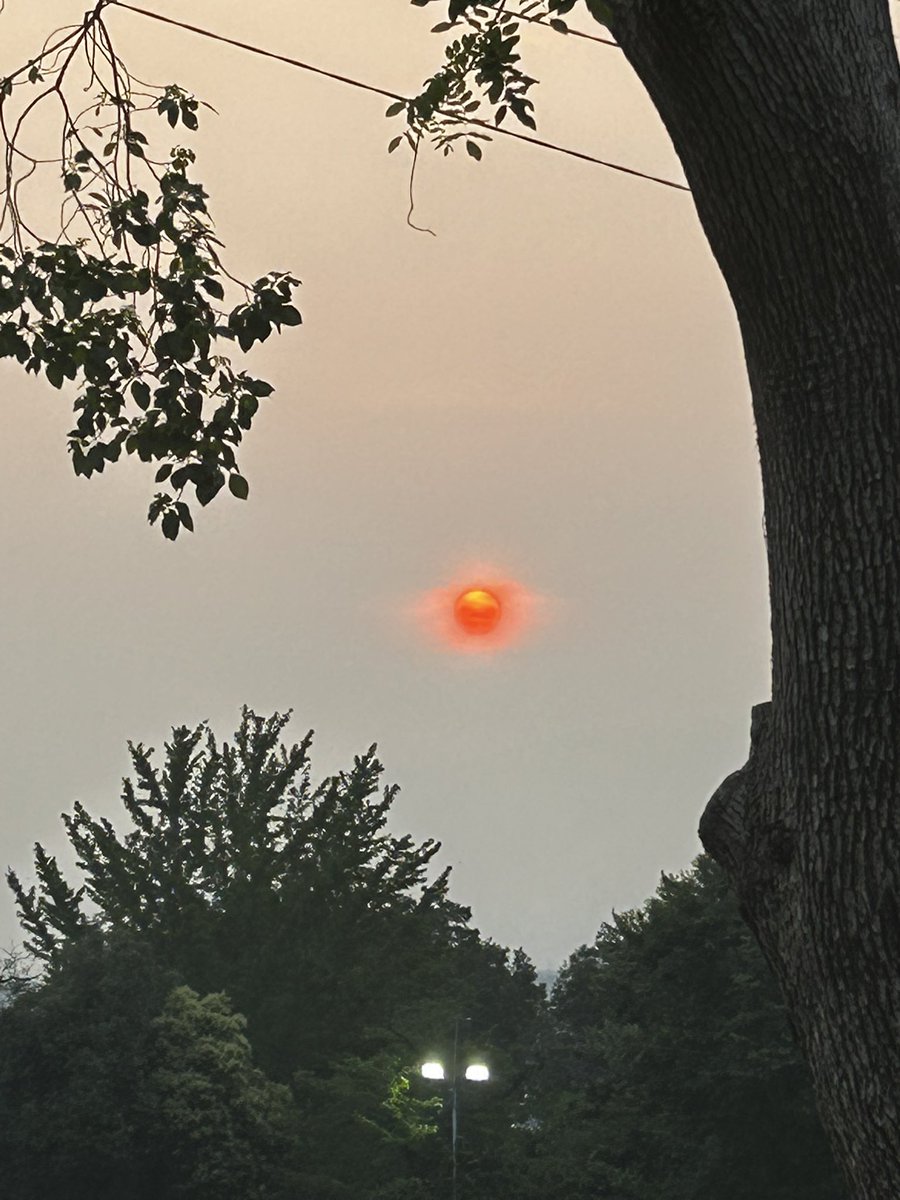 太陽赤すぎ 初めて見た