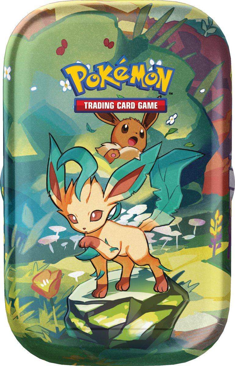_KING_GIDORA_'s tweet image. 【お知らせ】 海外で発売されましたPokémon TCG:Paldean Fates Mini Tin ブイズ缶のイラストを描かせていただきました! #ポケカ #ポケモンカード #PokemonTCG