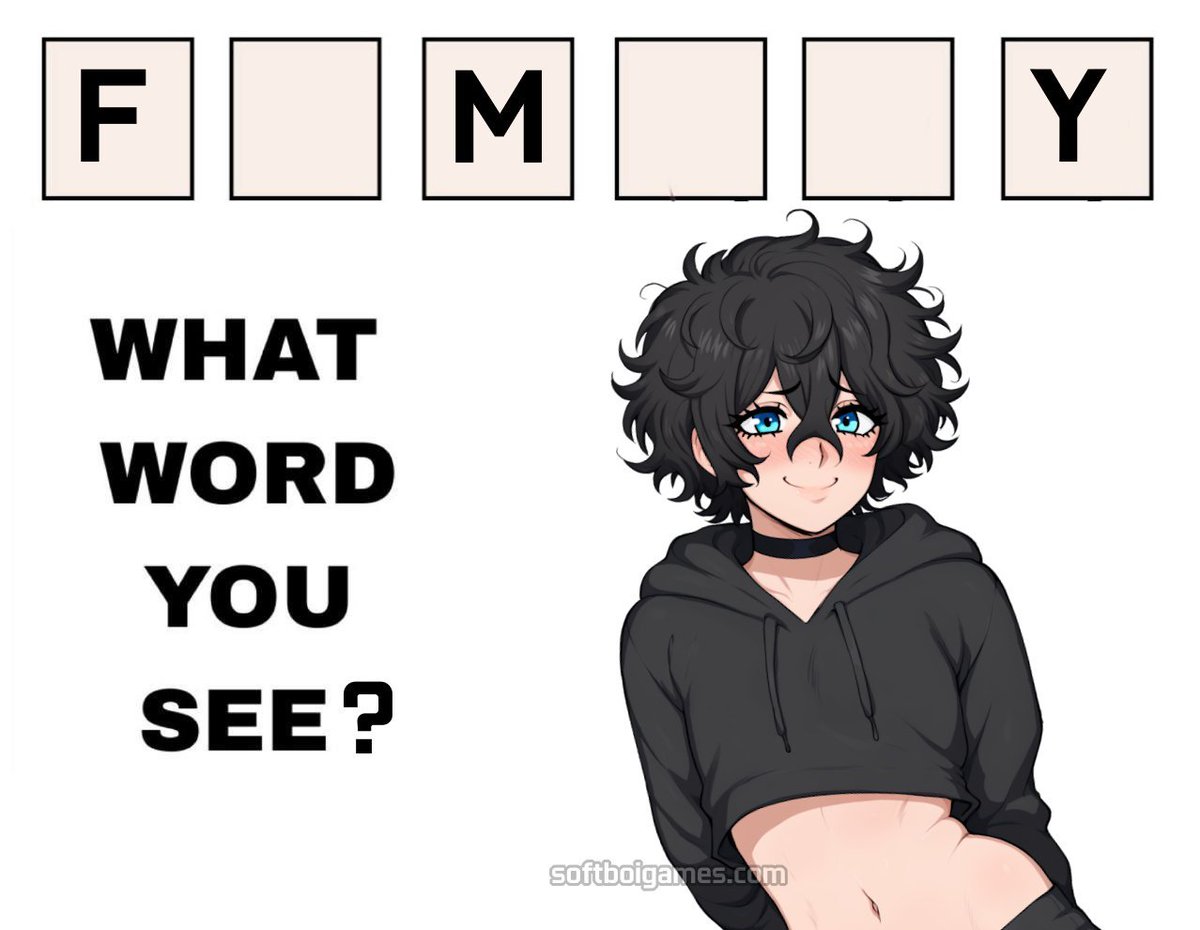 Nuteku_'s tweet image. Don't cheat, what word do you see?