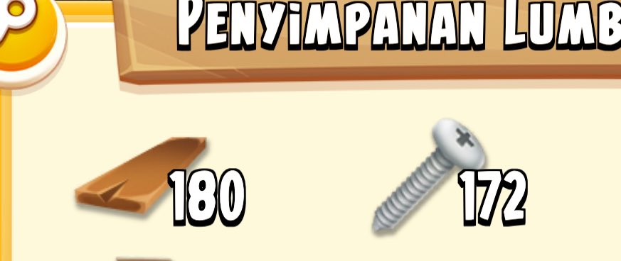 have this, want: lakban, bilah kayu, paku sama baut, berapa ajaaaa bolehh