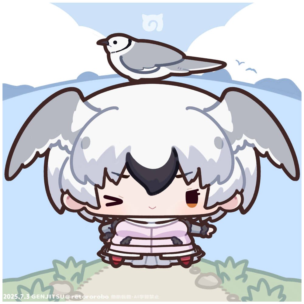 ▪️けもフレ３ 『岬に立つヒメクビワカモメちゃん』を描きました✨️🦢✨️
#けもフレ３ #ヒメクビワカモメ