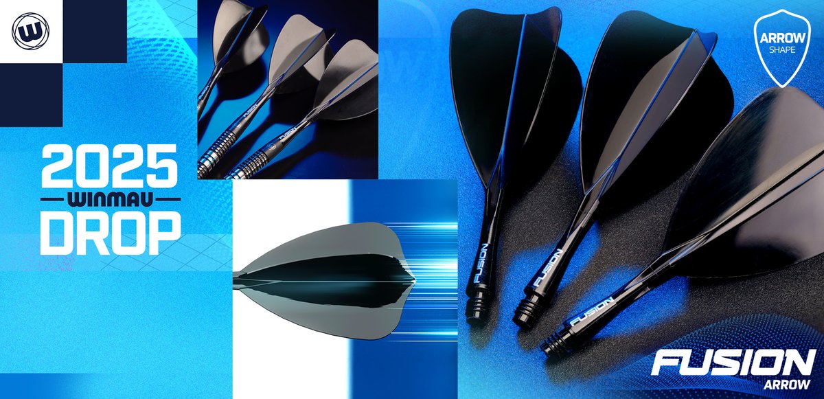 The New Winmau Fusion Arrow 🏹 

💥 Available now in Short, Intermediate &amp; Medium 

reddragondarts.com/products/winma…