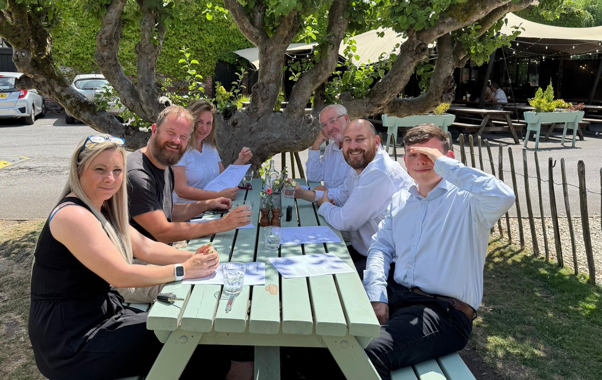 EntrainSpace's tweet image. At our team-building lunch on Wednesday - the hottest day of the year so far! 😅
Have a good weekend!
#EntrainSpace