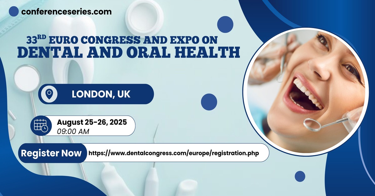 GraceFerna79809's tweet photo. 🔬 From #DigitalDentistry to preventive care—explore it all at the #EuroDentalCongress2025.
Join us in #London and stay ahead of the curve!
For More Info: https://t.co/1nD9Jh8F2g

#DentalFuture #OralCareInnovation #LondonEvents #EuroDentalExpo #DentalKnowledge https://t.co/w2qND953hR