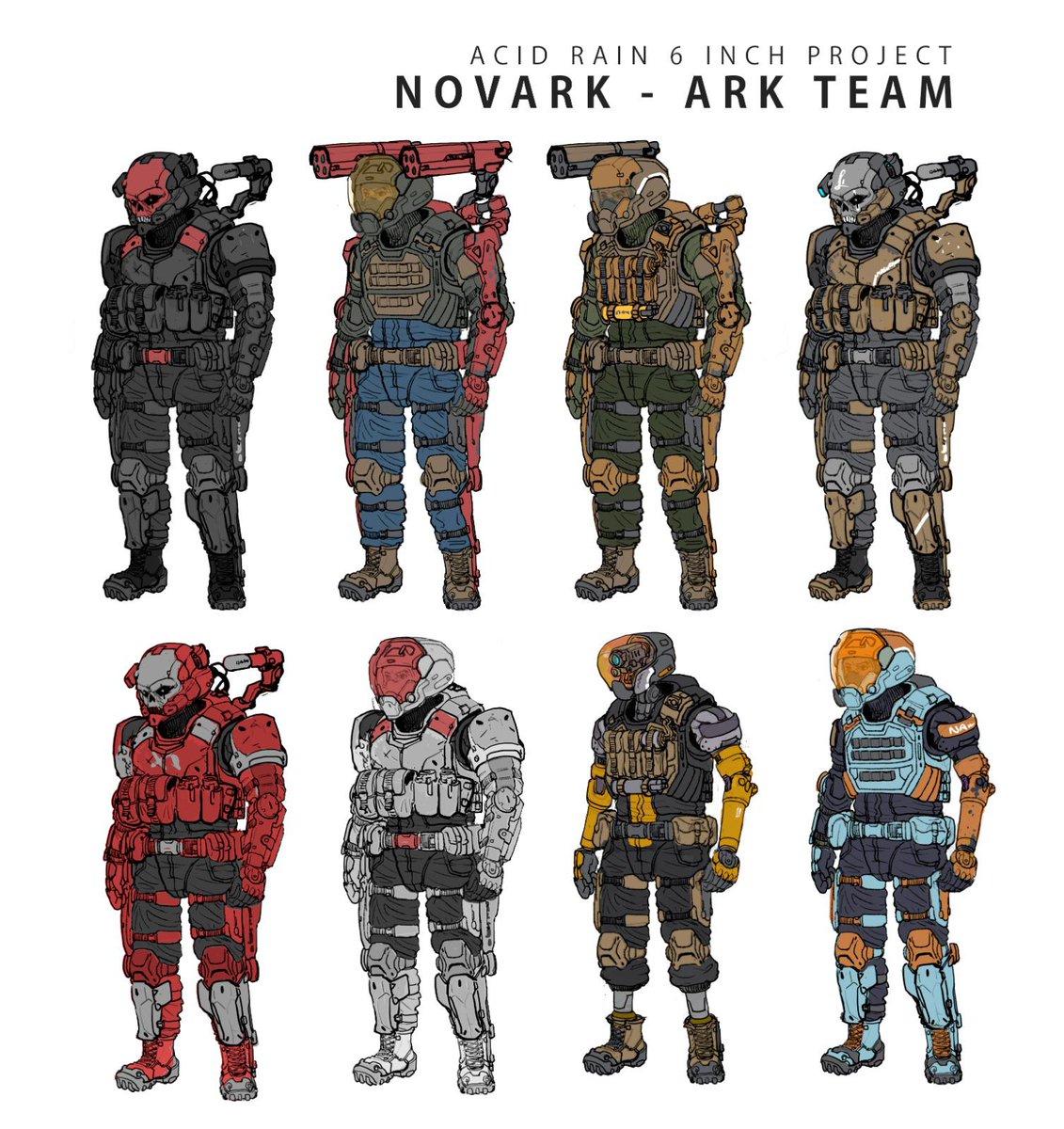 【ACID RAIN X FEXTHOBBY 6-Inches Action Figures Project - Brief Background Introduction】
ACID RAIN continues to embody a futuristic sci-fi style, introducing new characters and stories that invite everyone to explore the expansive universe of ACID RAIN alongside these characters