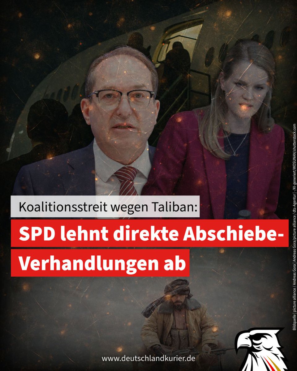 Koalitionsstreit wegen Taliban: SPD lehnt direkte Abschiebe-Verhandlungen ab

Die von Bundesinnenminister Alexander Dobrindt (CSU) angestrebten direkten Gespräche mit den islamistischen Taliban-Machthabern über Abschiebungen nach Afghanistan stoßen beim Koalitionspartner SPD auf