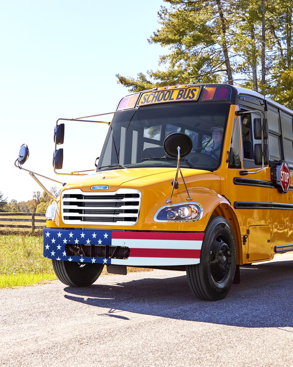 From our Thomas Built Buses family to yours, Happy 4th of July! 🇺🇸