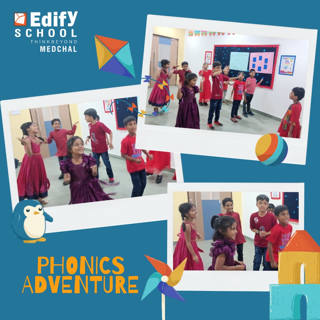 EdifyMedchal's tweet image. Our young learners had an action-packed phonics session full of energy, laughter, and learning!
Jumping, dancing and sounding out phonics made the classroom come alive!
📚✨ #PhonicsFun #LearningThroughMovement #EdifySchoolMedchal #PhonicsAdventures #JoyfulLearning #Phonics