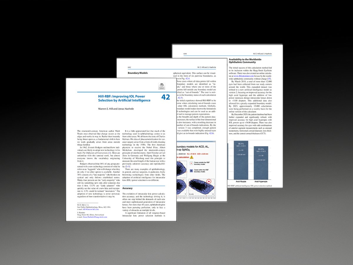Hill-RBF, developed by Dr. Warren Hill &amp; Dr. Jonas Haehnle, redefines IOL power selection. With ±0.50 D accuracy in 90%+ of cases, it’s integrated into EyeSuite for Lenstar 900 &amp; Eyestar 900.

ow.ly/xlXy50WkRWM

#haagstreit #biometry #ophthalmology #eyestar