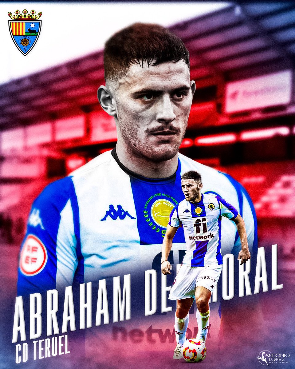 🆕✍️ #AbrahamDelMoral, nuevo jugador del <a href="/TeruelCd/">Club Deportivo Teruel</a> para la temporada 25/26. 

🔝 El defensor llega al equipo turolense para esta nueva temporada en <a href="/Primera_RFEF/">Primera Federación Versus e-Learning</a>. 

🪄 ¡Enhorabuena! 🙌

😍 Estamos orgullosos de estar a tu lado. 

#FamilyAL
