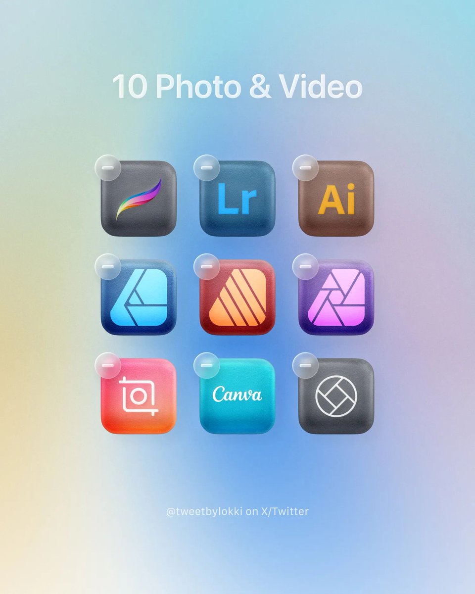 Hi there!

I've just updated the Reflect App Icons with some new icons for your Photo &amp; Video category.

Redownload the pack from your Gumroad library to get the latest icons. Happy customizing!
