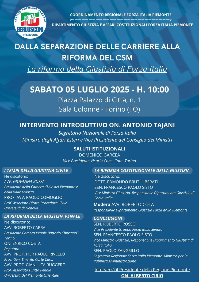 #giustizia ne discuteremo domani 👍