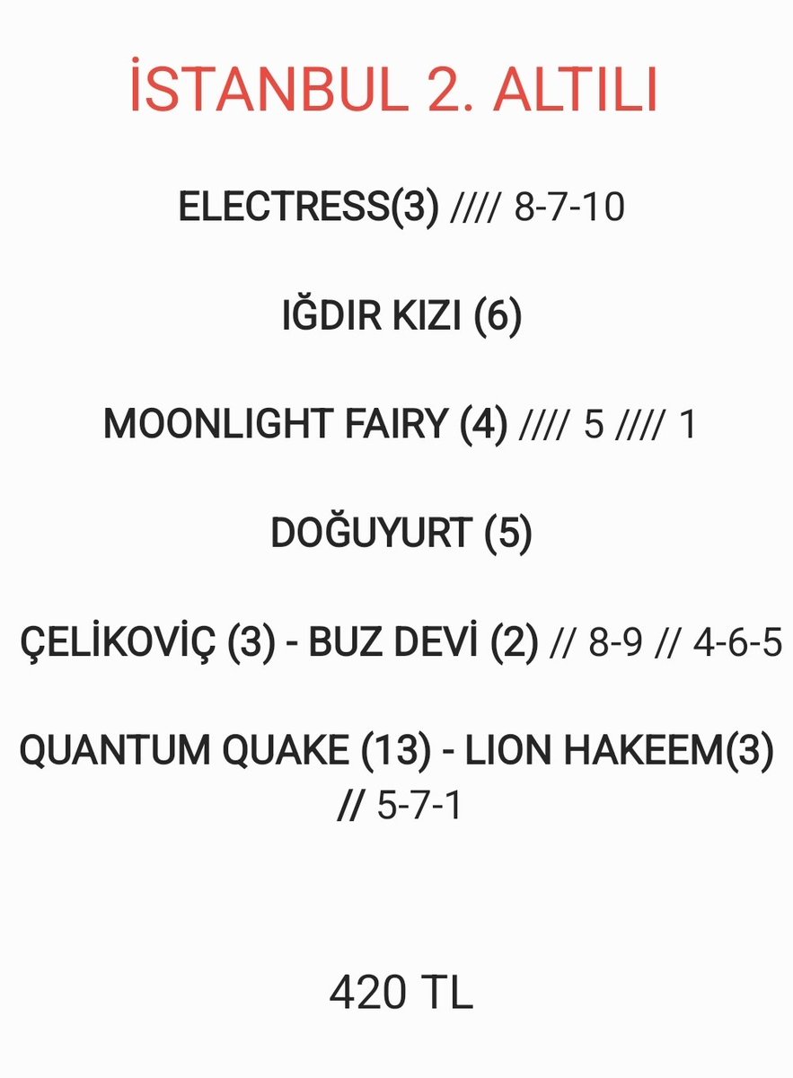 4 Temmuz Cuma
İstanbul Şablonu