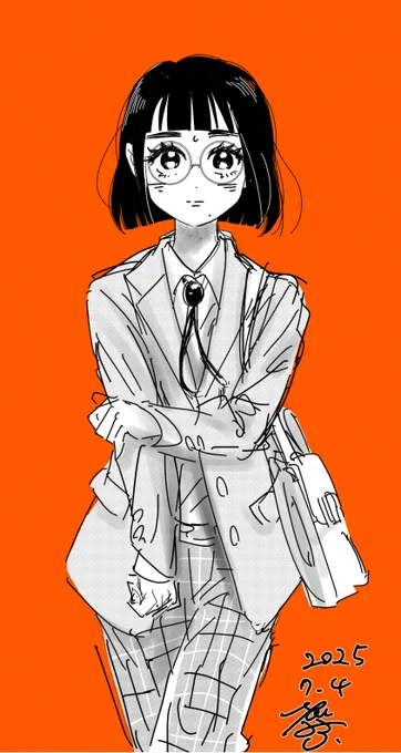 トラッド系ファッションめがねっ子