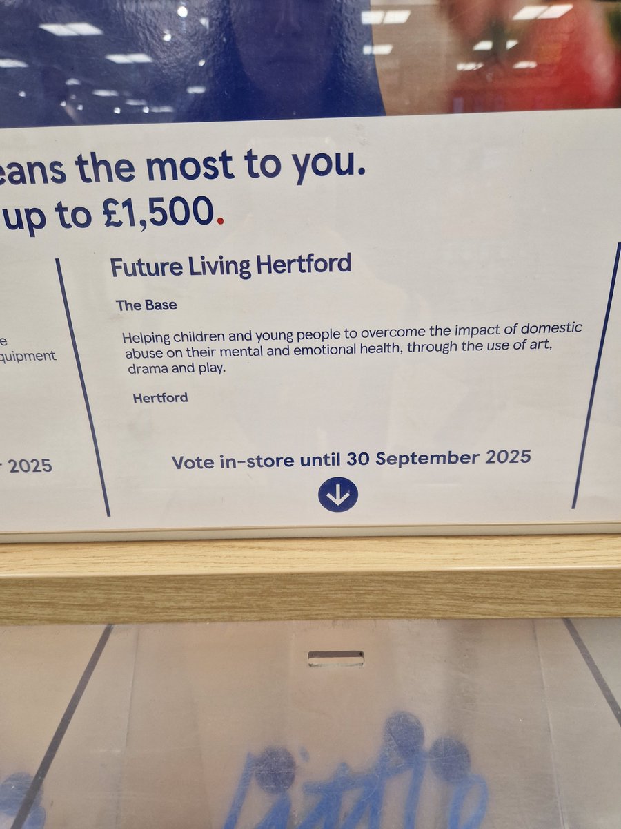 It's great to see that we are now featured as one of the <a href="/Tesco/">Tesco</a>  Stronger Starts Projects in Hertford and Ware Tesco stores.
By voting for Future Living Hertford, you will be supporting our services for children and young people.
Get voting now!
<a href="/TescoHertfordCC/">TescoHertfordCC</a>