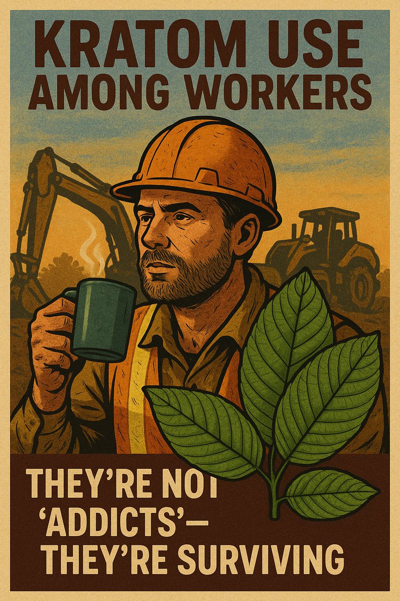 KratomExplorer's tweet image. Kratom Use Among Workers
In the real world, many construction workers, drivers, and laborers use kratom tea to stay focused and energized during long shifts. They aren’t “addicts”—they’re surviving.
#kratomexplorer #KratomReality #WorkingClassVoices