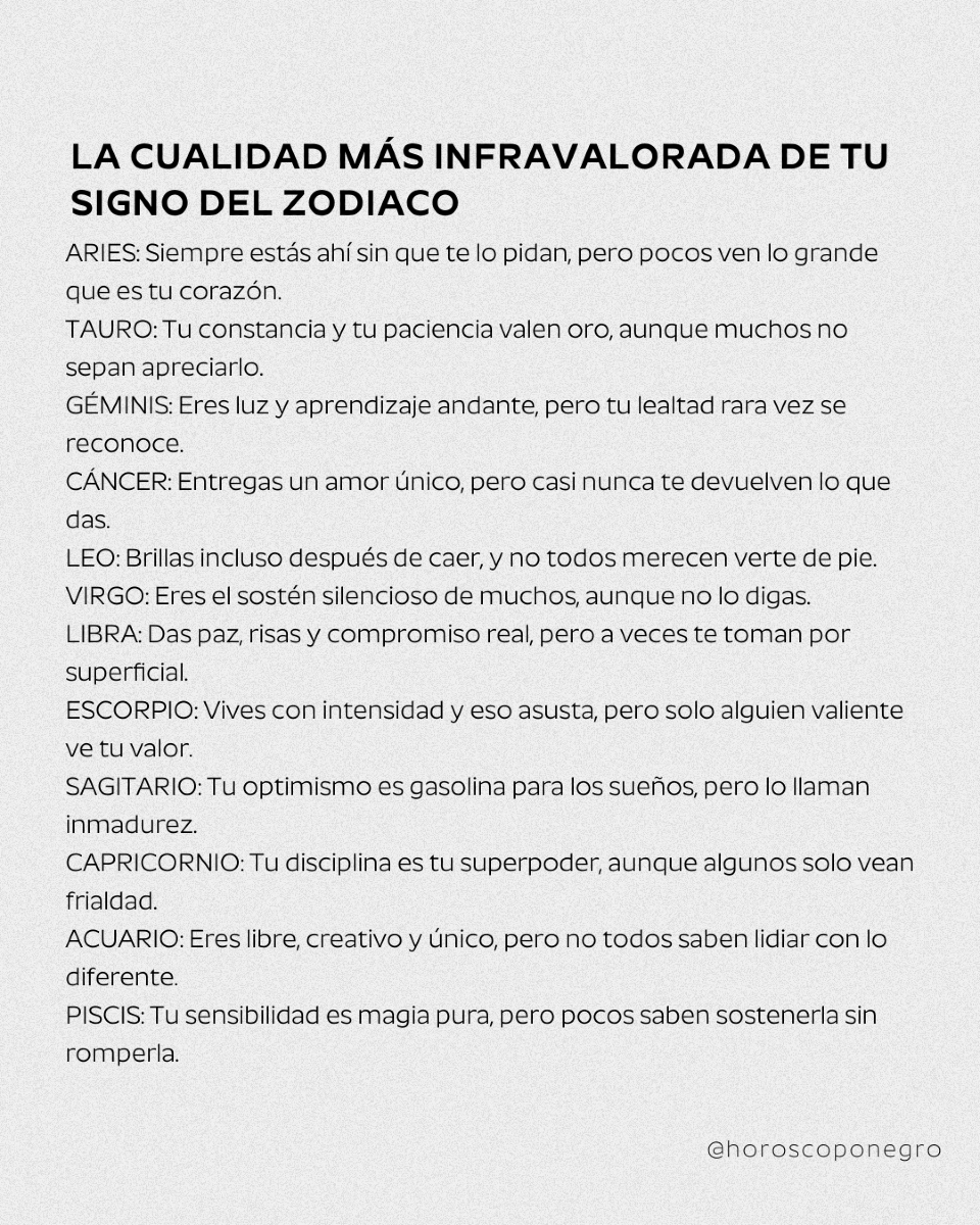 La cualidad más infravalorada de tu signo del Zodiaco 🔮