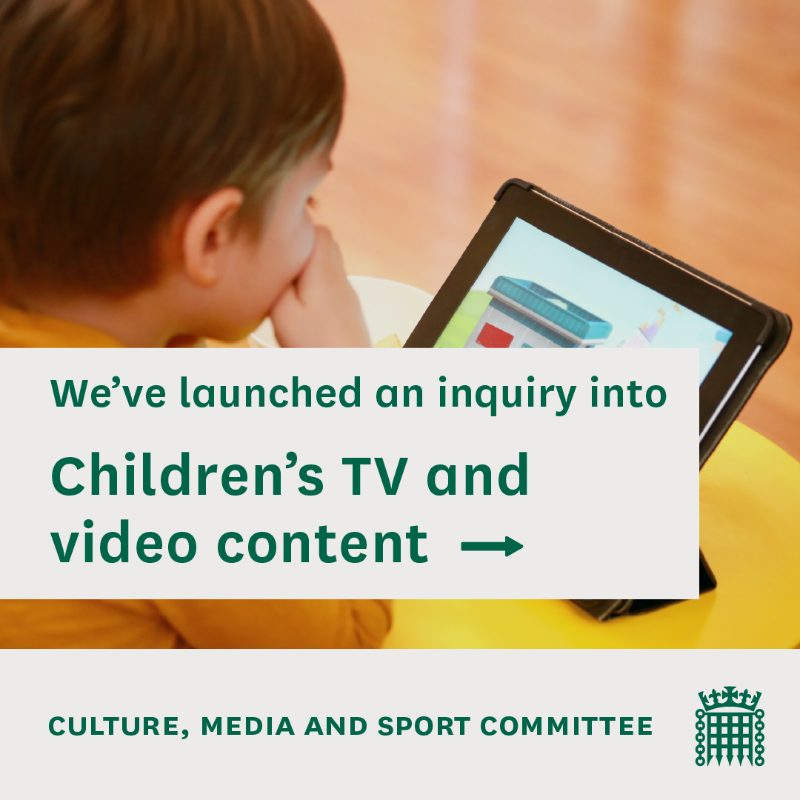 CommonsCMS's tweet photo. We're looking into the provision of original children's TV and video content in the UK, and how to ensure high quality TV and video for kids can be made and easily found in future ▶️

Read more 👇