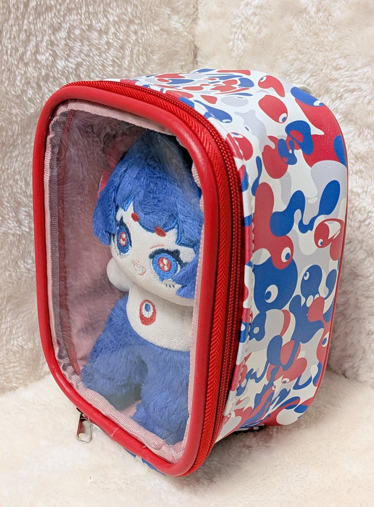 tpok_nu1's tweet image. ミャクミャクぬいポーチ届いた〜！
ミャっくん(娘命名)に何もかもピッタリ過ぎて完ぺき