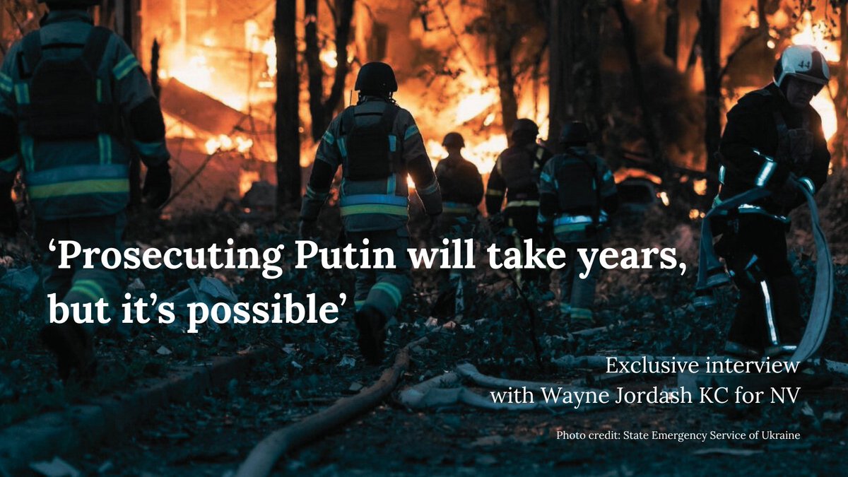 GRC_HumanRights's tweet image. Will the Special Tribunal be able to hold Putin and Russia’s military and political leadership accountable for all the atrocities? How is the investigation into war crimes progressing? Read the interview with @WayneJordash for @tweetsNV cutt.ly/VrT8WDMO