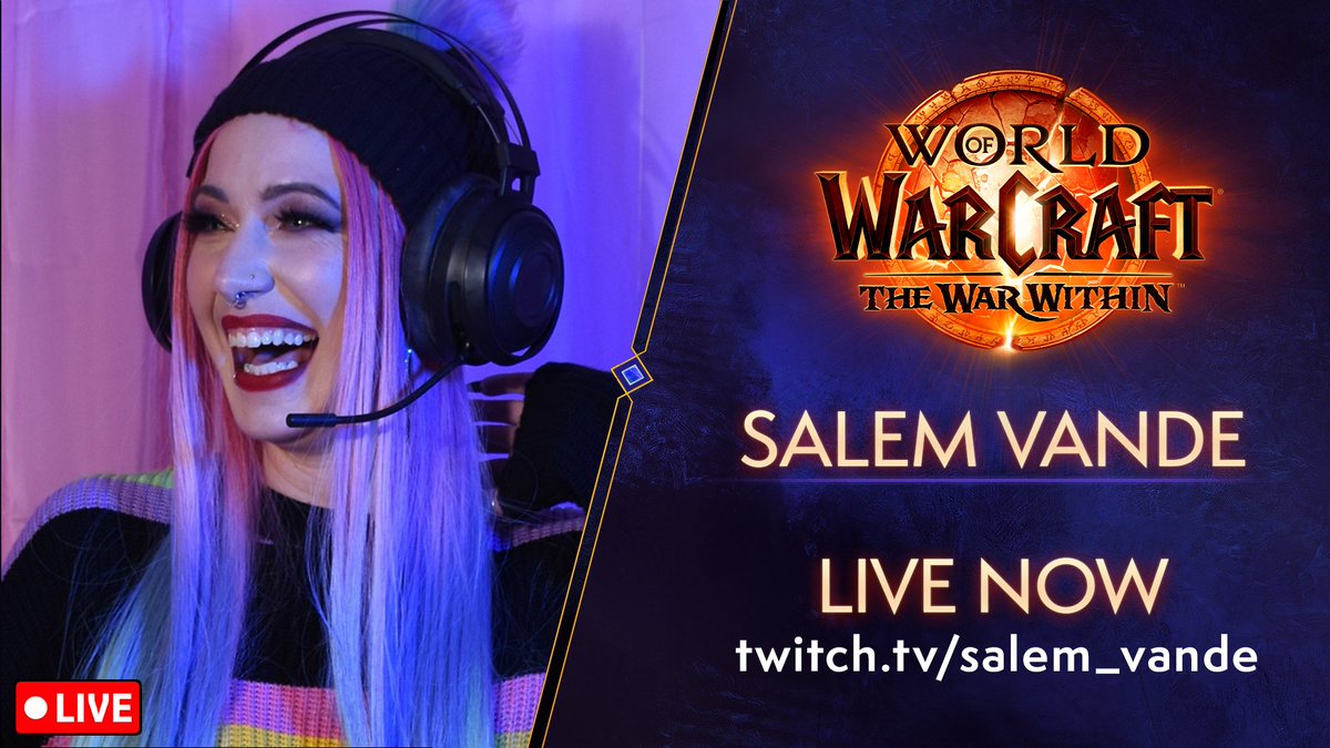 Salem VanDe ✨ (@salem_vande) on Twitter photo CATS OUTTA THE BAG - ITS OFFICIAL!
Friday night World of <a href="/Warcraft/">World of Warcraft</a> begins!
Every Friday night I will be live playing WoW on #Twitch, and joining the incredible creators on the <a href="/Blizzard_ANZ/">Blizzard ANZ</a> WoW launcher!
See you in stream! CATS OUTTA THE BAG - ITS OFFICIAL!
Friday night World of <a href="/Warcraft/">World of Warcraft</a> begins!
Every Friday night I will be live playing WoW on #Twitch, and joining the incredible creators on the <a href="/Blizzard_ANZ/">Blizzard ANZ</a> WoW launcher!
See you in stream!