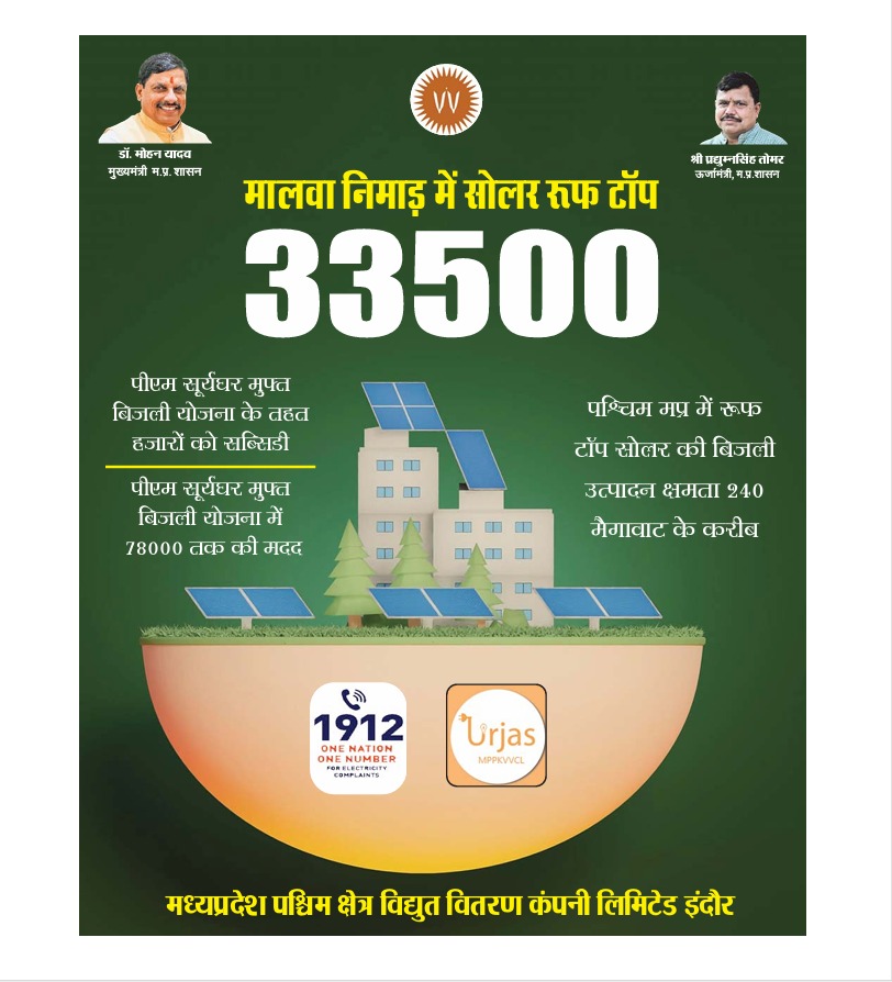 MPEBIndore's tweet image. #MalwaNimarRegion #RoofTopSolarNetMeter #PMSuryaGharMuftBijliYojna #78kSubsidy #1912 #Urjas #WestDiscom #Mppkvvcl #MpebIndore
