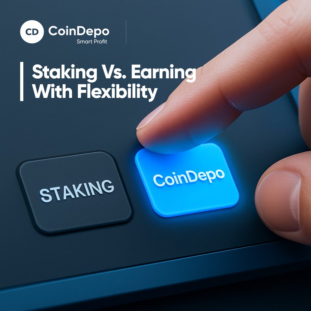 Staking limits flexibility. If the market moves, your funds are stuck.

CoinDepo pays interest based on the account type you choose: daily, weekly, monthly, or annual.

💸 Daily liquidity or 24% APR on an annual plan? You decide.

Would you still stake if there's a smarter way?