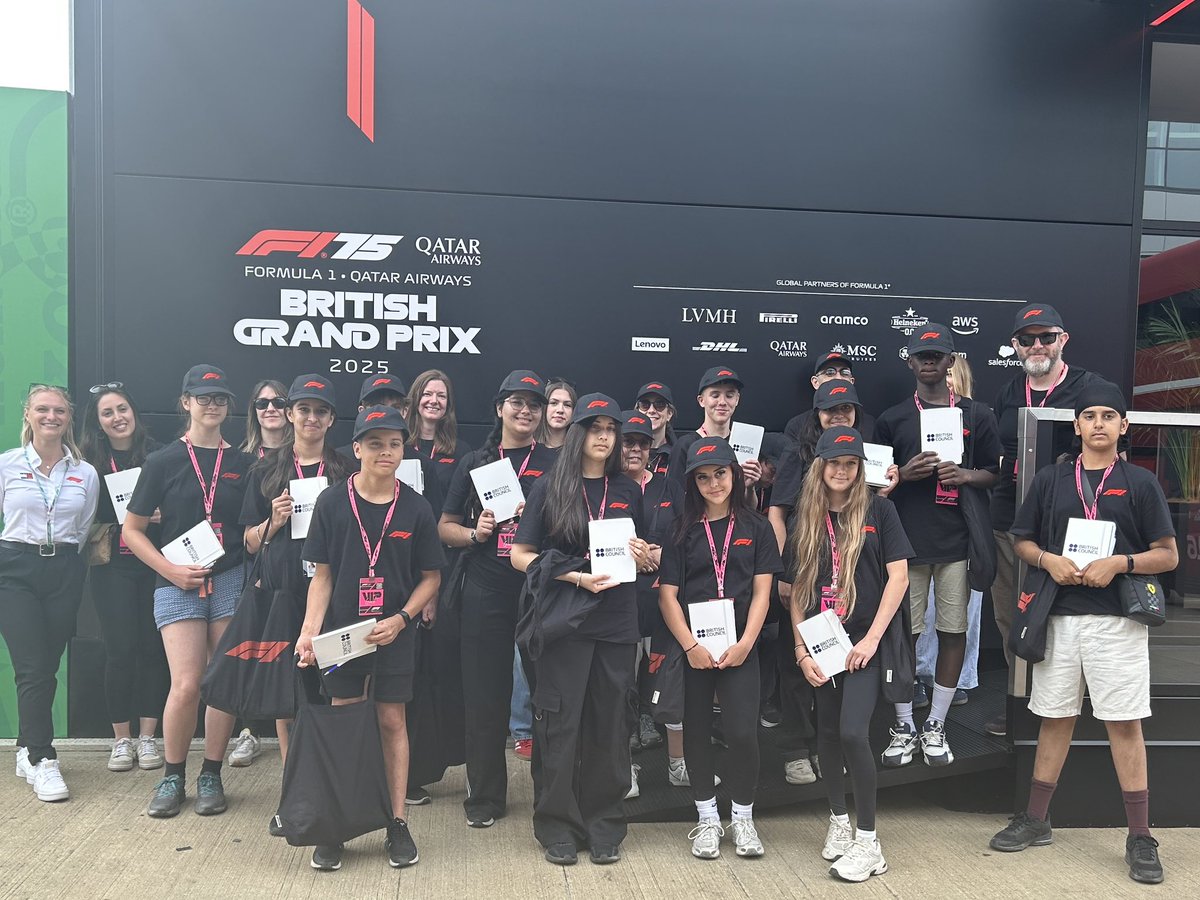 “It’s amazing to see how many different jobs there are in Formula 1!” Students from <a href="/TheRoyalSchool/">The Royal School</a> and St Martin’s School, Caerphilly are exploring the paddock and meeting <a href="/F1/">Formula 1</a> staff! 
Curious how your school can bring global STEM learning to life? ow.ly/kaLS50WkKj0