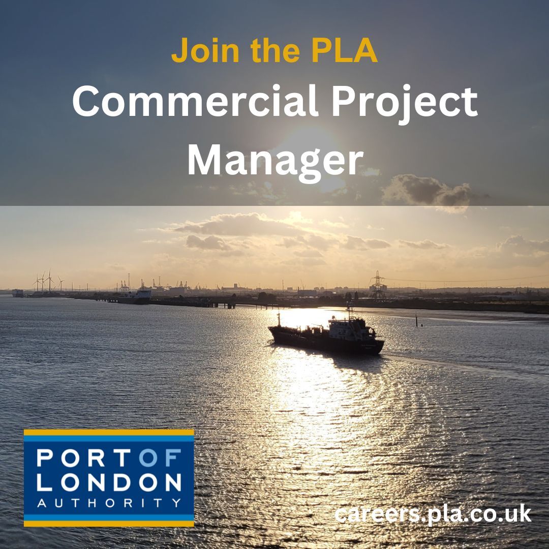 Join the PLA: We're hiring a Commercial Project Manager.

The postholder wold be responsible for contract management for specific commercial project delivery.

Learn more and apply ➡️ hubs.la/Q03twGQf0

#RiverThames #PortOfLondon #Hydrography #Commercial