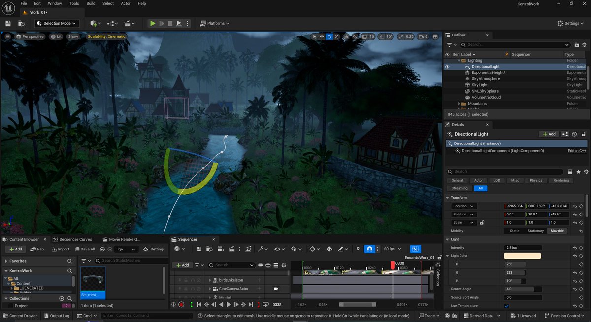 Выбор света для реализации учебного проекта 

#UnrealEngine5 #cgart