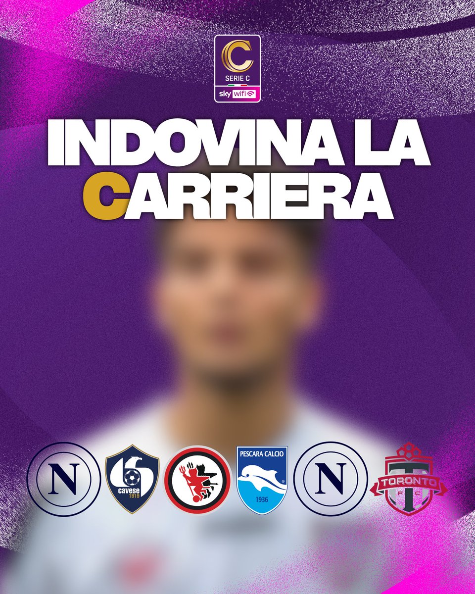 Indovina la 𝘾arriera 🔍

Il nuovo gioco estivo che mette alla prova la tua conoscenza sulla #SerieC: sai riconoscere il calciatore dai loghi dei club in cui ha giocato? 🤔

Trovi la risposta nella 2^ grafica del carosello sulla nostra pagina Instagram... 👀

#SerieCSkyWifi