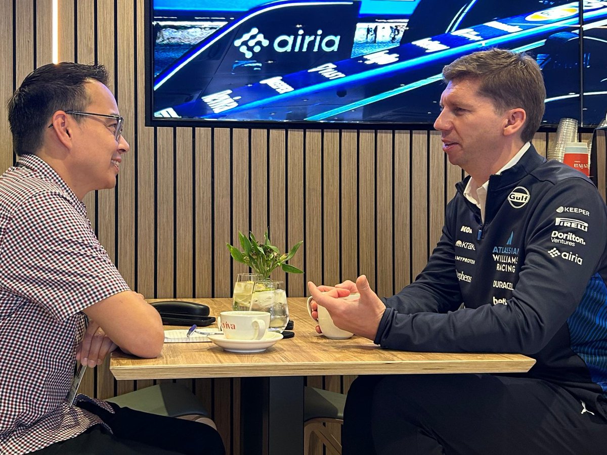 Had a great chat with Williams Racing team principal James Vowles. Coming soon in Autosport Magazine! #F1 #BritishGP