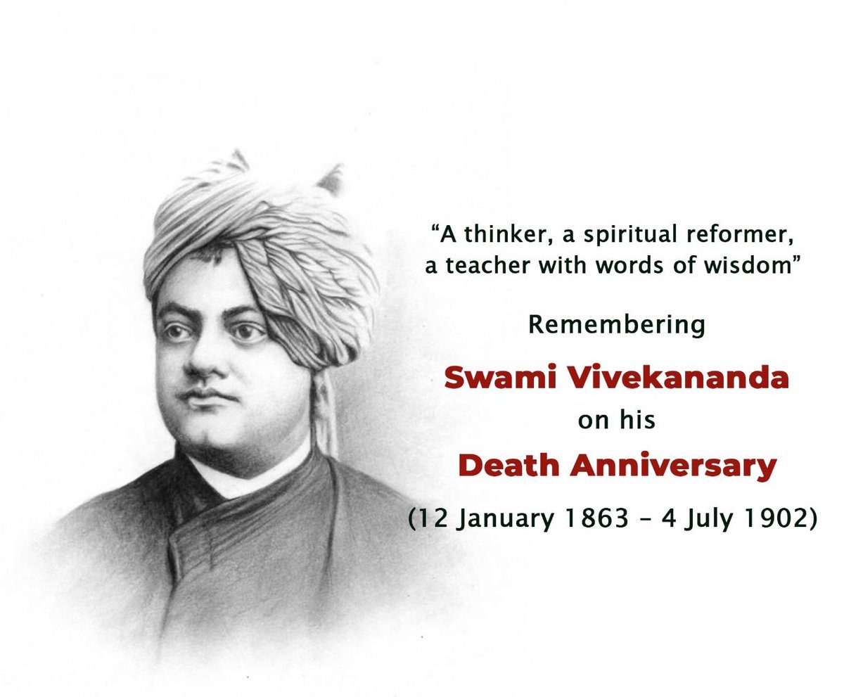 indiayouthfound's tweet photo. Remembering #SwamiVivekananda on his 
Punyathi. https://t.co/Xr8kxujKlp