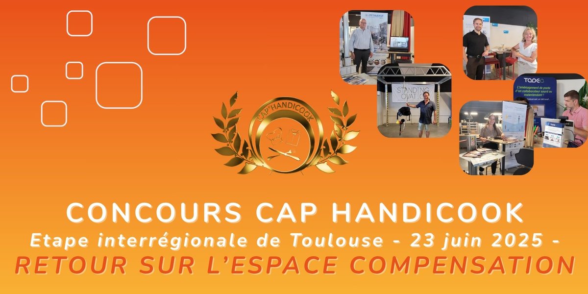 ✨ [Retour en images sur l'espace “solutions de compensation du handicap” axées sur le secteur de la restauration-hôtellerie, lors du Concours culinaire Cap Handicook au MIN de Toulouse !] lnkd.in/eAYBV42y
