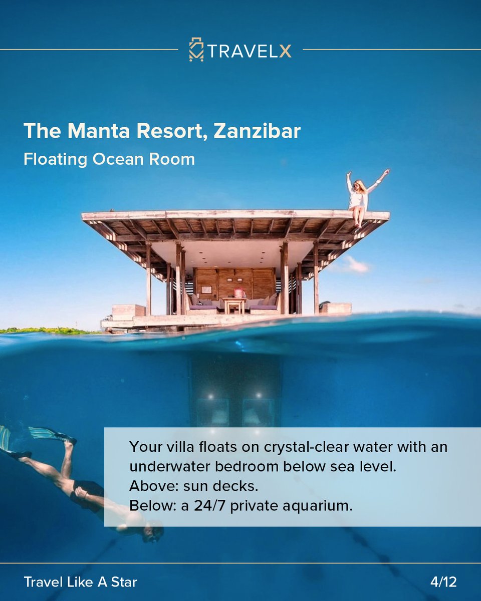 1/3 These 9 Hotels Are So Unreal, You’ll Think They’re CGI. Travel like you’ve never imagined. Here are 9 of the world’s most mind-blowing stays—hidden in deserts, oceans, jungles, and glaciers—that only a few travellers ever experience.
#travel #hotels #TravelXVIP